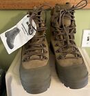 Bates Mens Mountain Combat Boots 10 R Gore-Tex Vibram Olive Mojave Brown E03412C