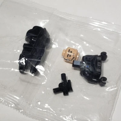 LEGO Star Wars Minifigura Negra Imperial Tierra Tripulación Técnico Pistola Sellada Foto 1 de 4