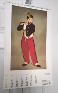 Vintage Pharmaceuticals Hoeschst Roussel Wandgemälde 1986 Kalender - Bild 1 von 24