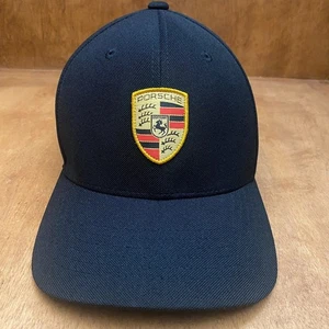 Gorra Porsche Driver's Selection Crest Logo Negra Flexfit Elastizada OSFM NUEVA GORRA - Imagen 1 de 7
