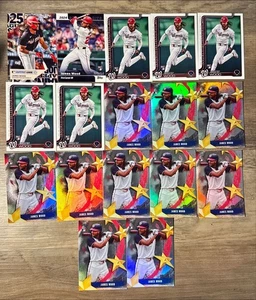 HUGE 17x 2025 Topps Series One JAMES WOOD Rookie Card Lot Nationals Inserts RC - Picture 1 of 1