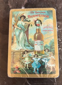 Das Original Budweiser überall gekrönt Spielkarten Vintage Werbung - Bild 1 von 4