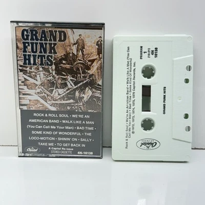 Grand Funk Hits Cassette 1976 Capitol Records 4N-16138 - Image 1 of 2