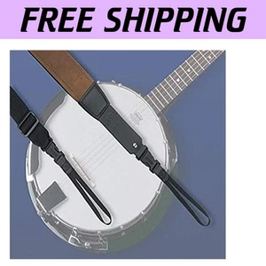 Sleek & Lightweight Black Banjo Strap - Ideal for Bass & Guitar Players - Picture 1 of 4