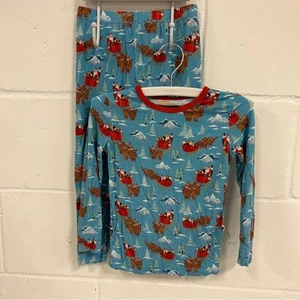 Free Birdies Santa Sleigh Bamboo Pajama Set size 3T - Picture 1 of 6