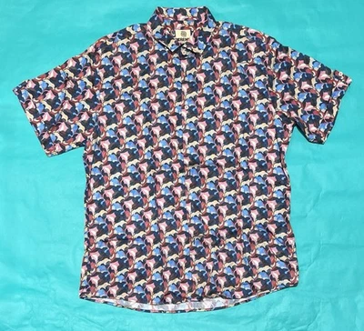 Camisa TREND by F/X Fusion Para Hombre XL Calce Moderno Con Botones Manga Corta 4 Foto 1 de 4