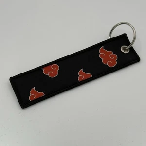 Akatsuki Cloud Jet Tag - NARUTO - Double-sided Embroidered Charm w/ Keyring - Picture 1 of 3