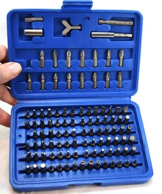 Sure Bilt Master Screwdriver Bit Set 99 of 100 w/Case - Image 1 of 2