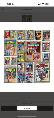 Lot Of 20 National Lampoon Magazines 1975-1981 Humor Sex College Satire Vintage - Image 1 of 4