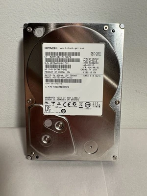Hitachi  1TB 7200RPM SATA 3.5" Desktop Hard Disk Drive (0F15013) HDS721010CLA632 - Image 1 of 4