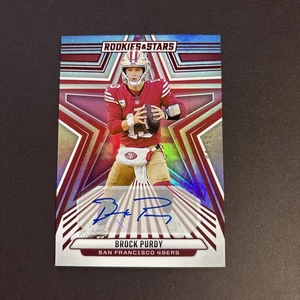 Panini Rookies & Stars 2024 - Brock Purdy Auto #82 rojo longevidad/50 autógrafo - Imagen 1 de 2