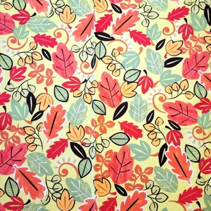 Fall Leaf Cotton Fabric 1yd x 44 In My Pumpkin Patch Autumn Quilt M'Liss Crafts - Picture 1 of 8