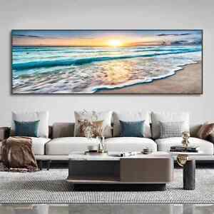 Natural Beach Landscape Posters and Prints Canvas Painting Canvas Wall Art Mural