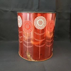 VINTAGE 1960s 1970s 1980s CARNATION MALTED MILK TIN 5 POUND CAN Pink & White - Picture 1 of 11