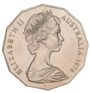 1976 AUSTRALIAN 50 CENT COIN | AUSTRALIA DECIMAL CURRENCY | CIRCULATED - Picture 1 of 2