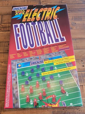 Juego de fútbol eléctrico Snickers Shock Zone 1997 Tudor #6071 de colección NUEVO sellado Foto 1 de 4