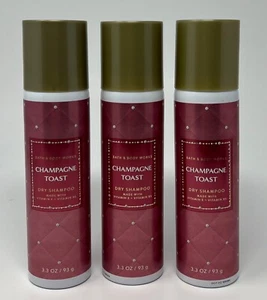 3 BATH & BODY WORKS CHAMPAGNE TOAST DRY SHAMPOO HAIR SPRAY 3.3 OZ VITAMIN E B5 - Picture 1 of 6