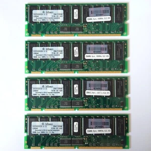 Infineon SDRAM 256 MB 32Mx72 PC100-222-622R, Sync, 100 MHz, CL2, ECC, Reg - Bild 1 von 1