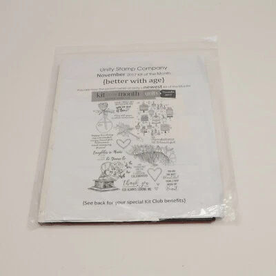 Unity Stamp Company Kit del Mes Noviembre 2017 {Mejor Con Edad} Foto 1 de 2