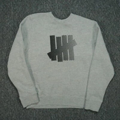 Undefeated Sweatshirt Mens Small Gray Pullover Crew Long Sleeve UNDFTD - Image 1 of 4