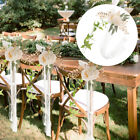  Chaise de mariage arrière fleurs chaises décorations florales pétale de rose