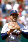 Ozzie Guillen Chicago White Sox looks on smiling v Oakland At Baseball &#39;88 Photo