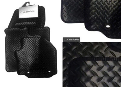 Fits Seat Alhambra Car Mats (1996-2006) Tailored Black Rubber - Image 1 of 2