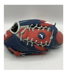 New Franklin Mesh Tek 9.5" Red & Blue Youth Tee Ball Baseball Glove & Ball - Picture 1 of 6