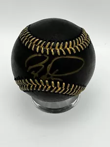 BARRY LARKIN Signed BLACK Baseball - ROMLB - Ltd Ed 2/6 -COA Reds Gold Autograph - Picture 1 of 7