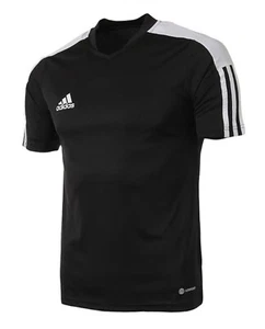 Adidas Youth Tiro ESS T-Shirts Run Black Soccer Casual Kid Tee Shirt HE7176 - Picture 1 of 4