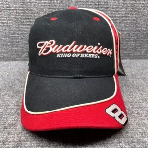 Dale Earnhardt JR Hat Cap Strap Back Mens NASCAR Racing Black Red Chase - Picture 1 of 9