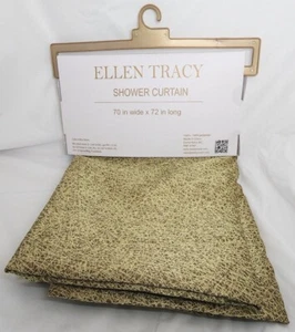 Ellen Tracy Duschvorhang - Gold - 70 Zoll breit x 72 Zoll lang - Bild 1 von 2