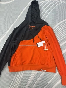 Nike Dri-Fit Adult WNBA League Standard Issue Hoodie Orange Gray LS Size L NWT - Picture 1 of 5
