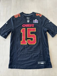 Camiseta deportiva negra para hombre mediana Mahomes Kansas City Chiefs Super Bowl LVIII Nike - Imagen 1 de 7