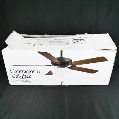 MinkaAire Contractor II Uni-Pack 52" Ceiling Fan F448L-ORB - READ DESCRIPTION - Image 1 of 4