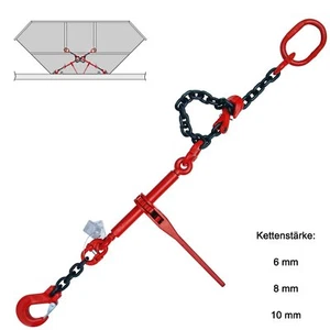 Zurrkette Spannkette 1-teilig einseitig mit Ring, wählbar 6mm 8mm 10mm L:2,5m-6m - Bild 1 von 4