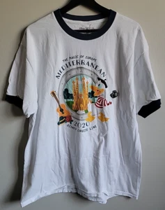 Disney Cruise Line Magic of Europe Mediterranean 2020 Donald Duck White XL Shirt - Picture 1 of 7