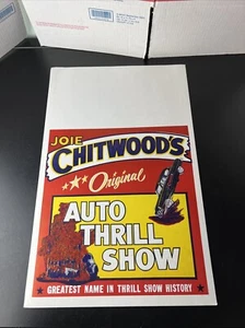 Original Auto Thrill Show Poster Joie Chitwood’s Cardboard Poster Advertising - Picture 1 of 10