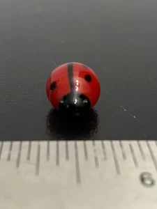 Hand Blown Glass Figurine Collectibles Handmade Miniature Ladybug Lady Bug Red 8 - Picture 1 of 4
