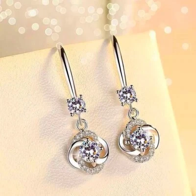 Aretes Redondos Argollas de Plata 925 Pendientes Joyería Fina Regalos Para Mujer Foto 1 de 4