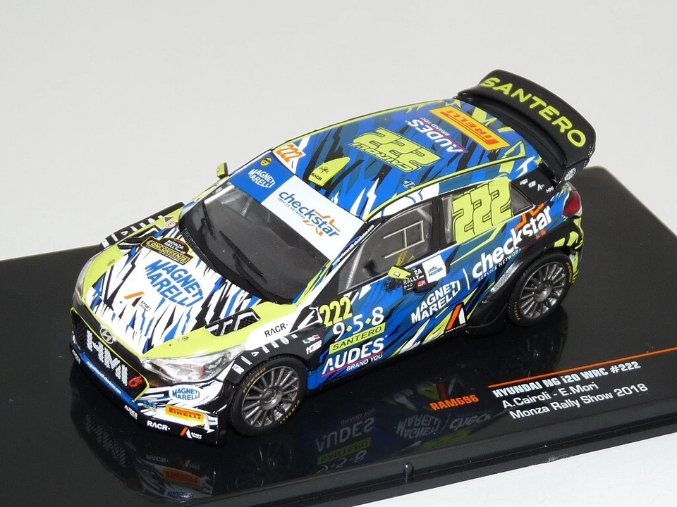1/43 HYUNDAI NG I20 WRC #222 MONZA SHOW 2018 CAIROLI MORI IXO RAM696 - Immagine 1 di 1