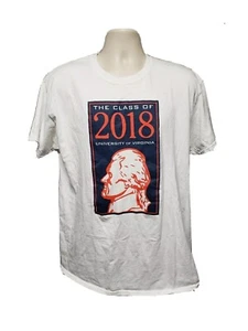 University of Virginia Class of 2018 Adult Large White TShirt - Picture 1 of 10