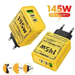 USB A + C Caricabatterie GaN da 145W, 3 porti Caricabatterie USB C - Zdjęcie 1 z 15