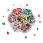Sequins and Spangles Set, 1 Box Beads Polymer Clay Slices Sequin, Colorful