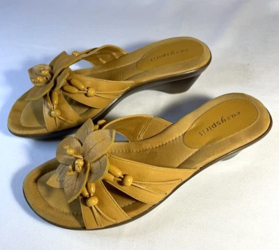 Easy Spirit Sandalias Cuero Amarillo Mostaza 6 Foto 1 de 4