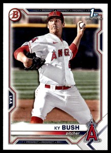 2021 Bowman Draft #BD-149 Ky Bush 1st Bowman   Los Angeles Angels
