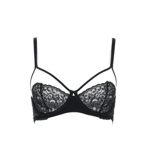 La Perla Womens Black Bianca Underwire Balconette Bra L71106 Size 32D - Picture 1 of 2