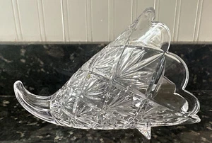 Marquise von Waterford Horn of Plenty Füllhorn Kristall Herzstück Thanksgiving - Bild 1 von 11