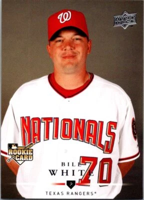 2008 Upper Deck Bill White #350 Texas Rangers Rookie - Image 1 of 2