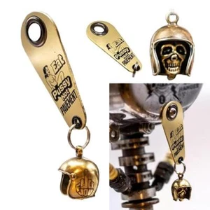 Teschio Motociclista Campana Portachiavi Accessori Regalo - Foto 1 di 15
